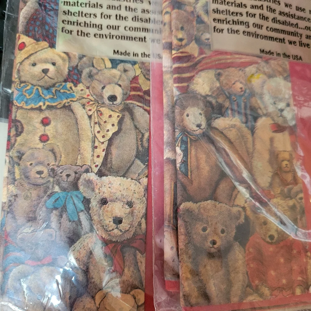 Paper Reflections Teddy Bear Tissue Paper (2pks) Vtg Y2K  USA ~ NWT/NOS FINAL!